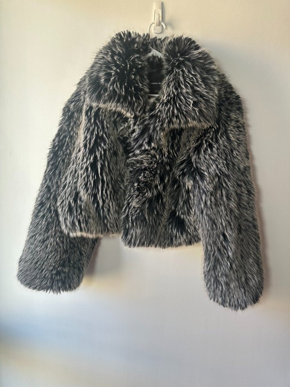 Urban Revivo Cropped Plush Coat